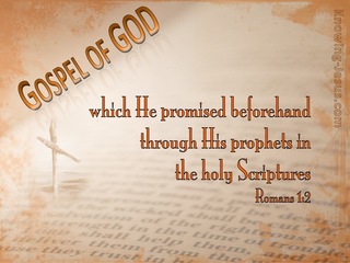 Romans 1:2 The Gospel Written Aforetime (orange)